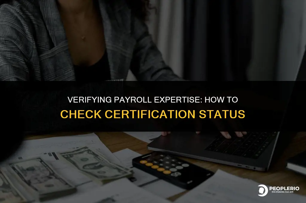 how to check if somebody is a certified payroll professional