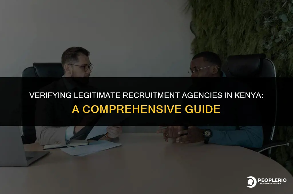 how to check registered recruitment agency in kenya