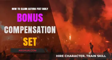 Claiming Your Daily Bonus Compensation Set in Astera Fest