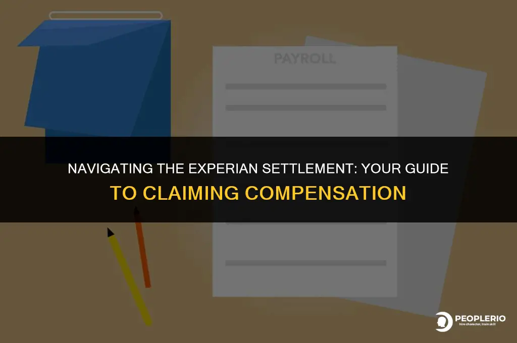 how to claim compensation for experian settlement