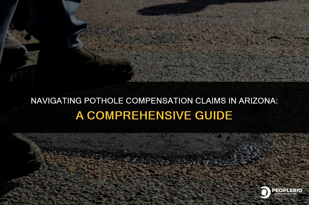 how to claim compensation for pothole damage arizona
