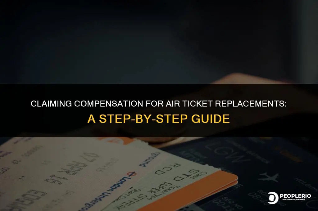 how to claim compensation for replace the air ticket