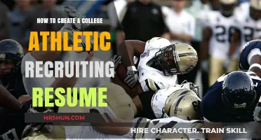 Crafting a Standout College Athletic Recruiting Resume: Tips and Tricks
