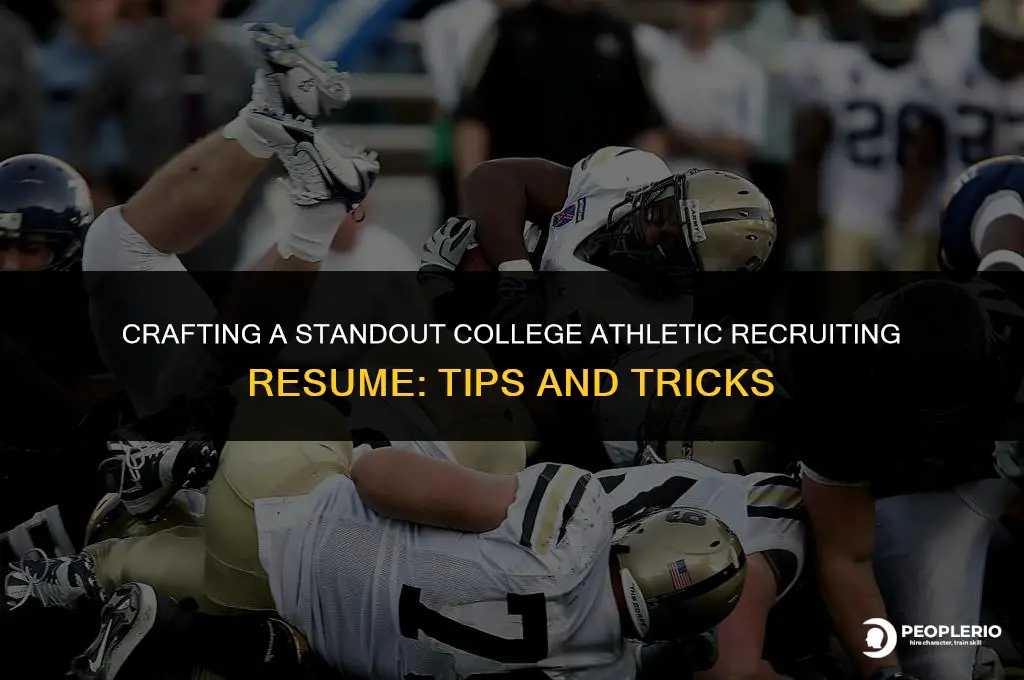 how to create a college athletic recruiting resume