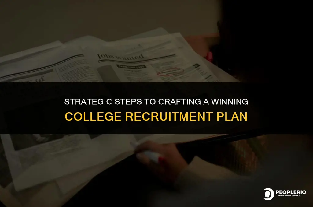 how to create a college recruitment plan