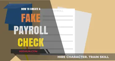 Mastering the Art of Fabricating Payroll Checks: A Step-by-Step Guide