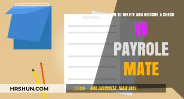 Efficiently Managing Payroll: Deleting and Reissuing Checks in Payrole Mate