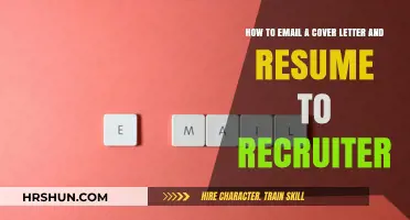 Mastering the Art of Emailing Your Cover Letter and Resume to Recruiters