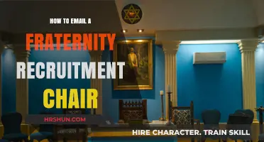 Crafting the Perfect Email to a Fraternity Recruitment Chair