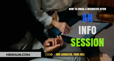 Effective Strategies to Email a Recruiter Post-Info Session
