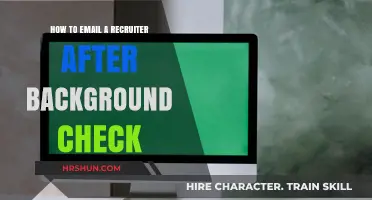 Navigating the Follow-Up: Emailing a Recruiter Post-Background Check