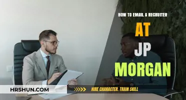 Unlocking Opportunities: Crafting the Perfect Email to Recruiters at JPMorgan