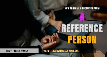 Crafting an Effective Email to a Recruiter: A Reference's Guide