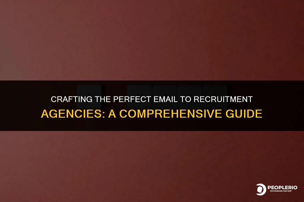how to email a recruitment agency sample