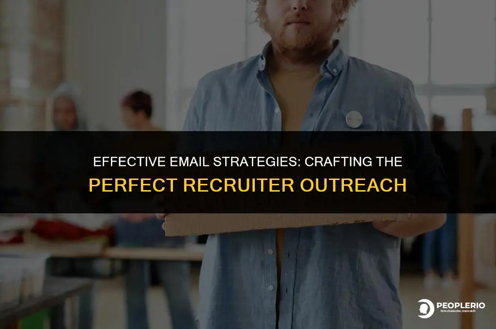 how to email recruiter email samples