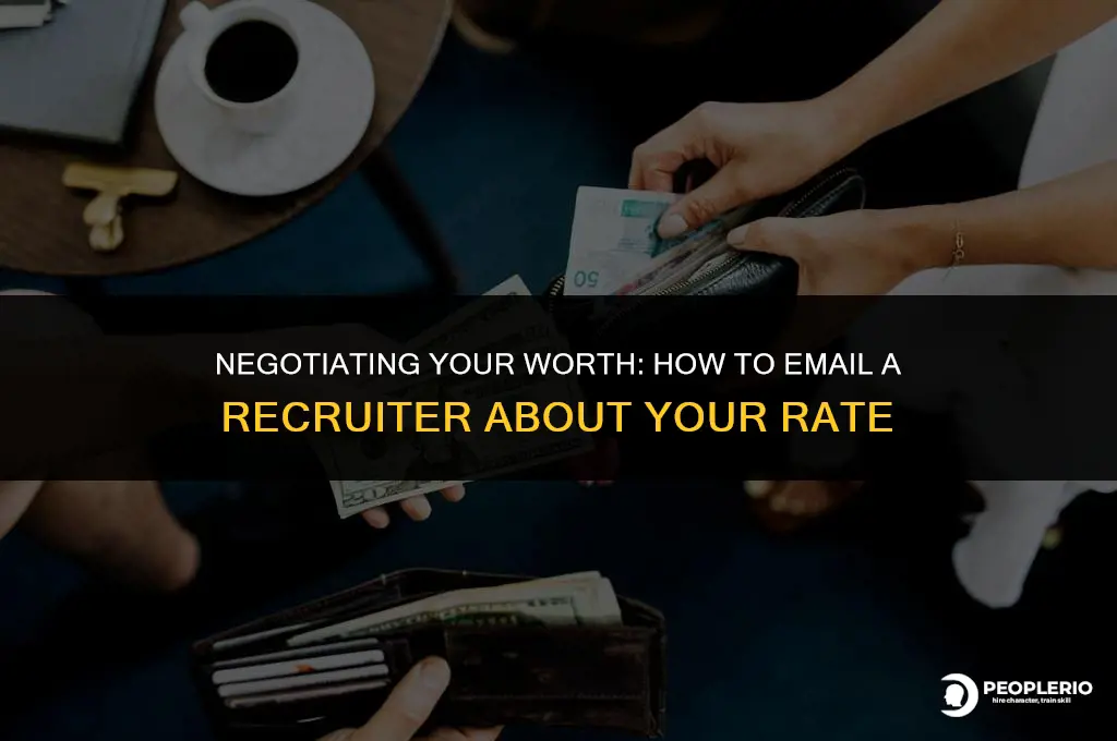 how to email recruiter how much your rate is