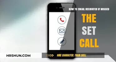 Reaching Out After a Missed Call: A Guide to Emailing Recruiters
