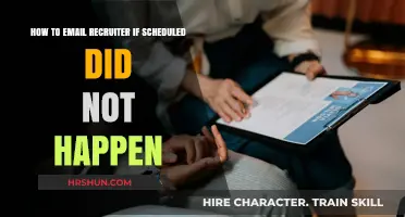 Navigating Communication with Recruiters: What to Do When the Scheduled Meeting Didn't Happen
