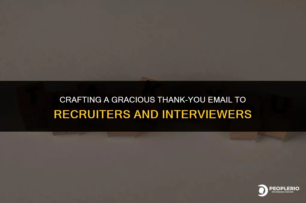 how to email recruiter thank you with an interviewer