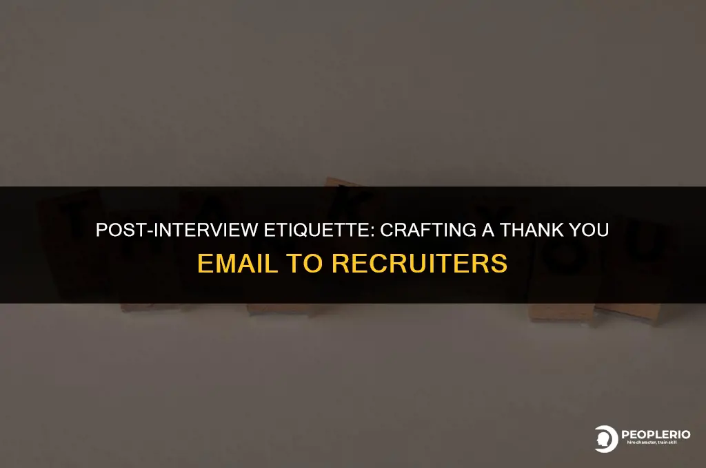 how to email recruiter to thank them for a call