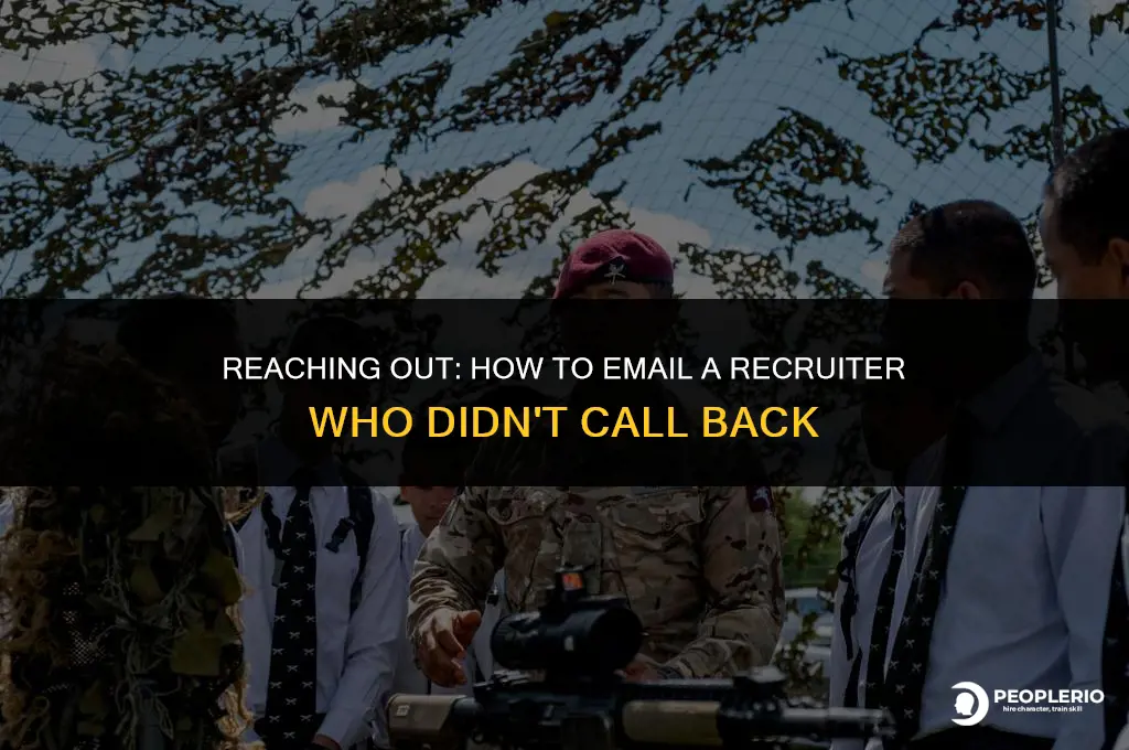 how to email recruiter who didn