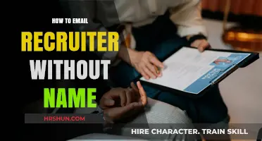 Crafting a Compelling Email to Recruiters Without a Name