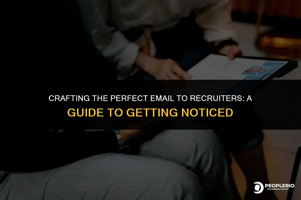 how to email recruiter you want to be considered