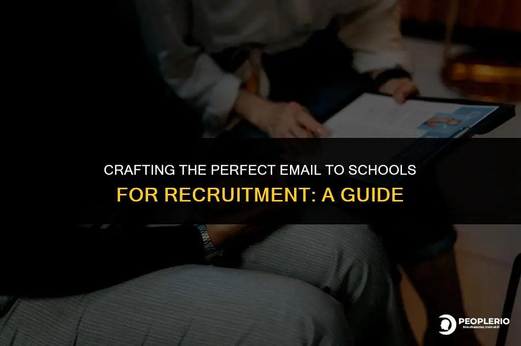 how to email schools about being recruited