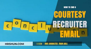 Gracefully Concluding Courtesy Emails: A Recruiter's Guide