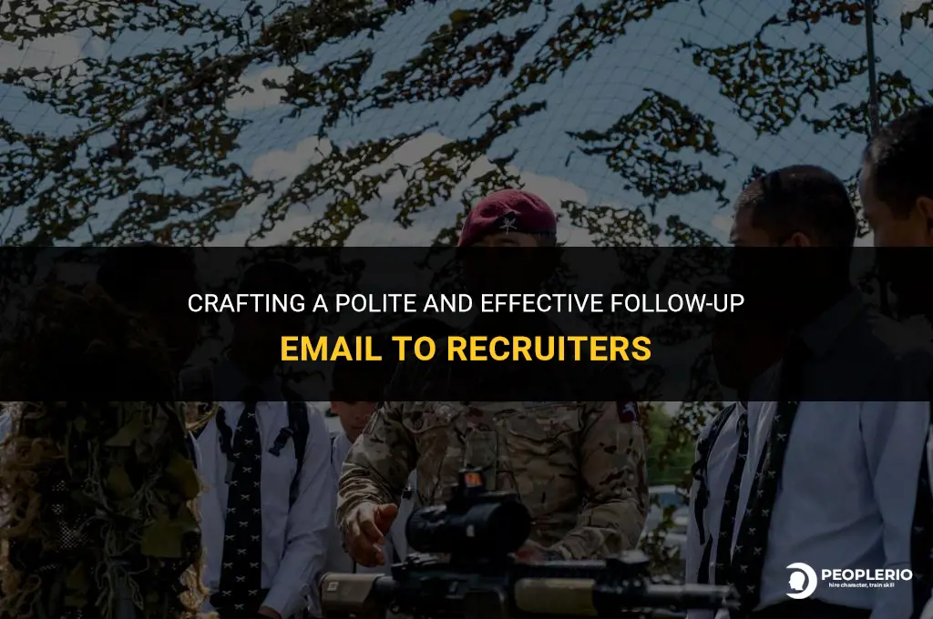 how to end email to recruiter asking something