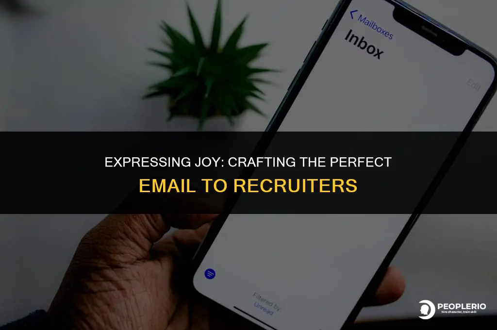 how to express happiness in email to recruiter