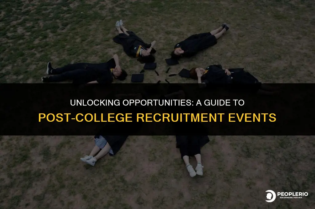 how to find recruitment events after college