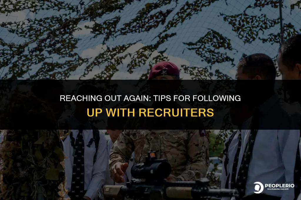 how to follow up an unanswered email to a recruiter