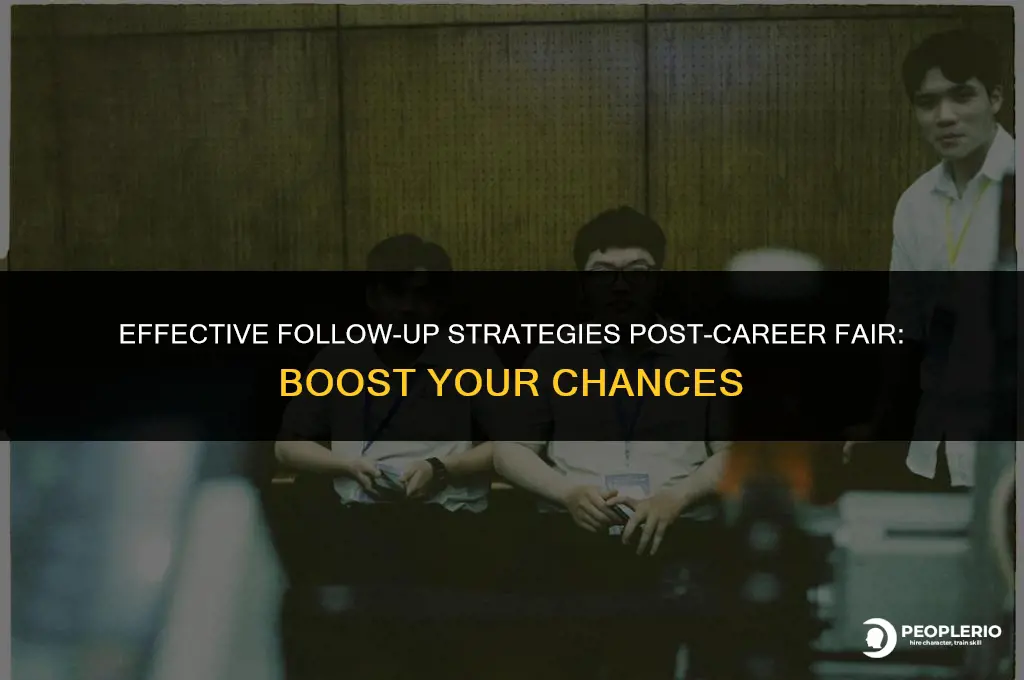 how to follow up email with recruiter after career fair