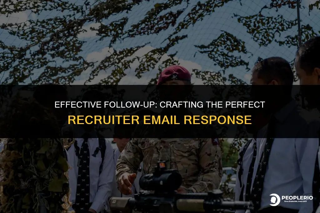 how to follow up with a recruiter email sample