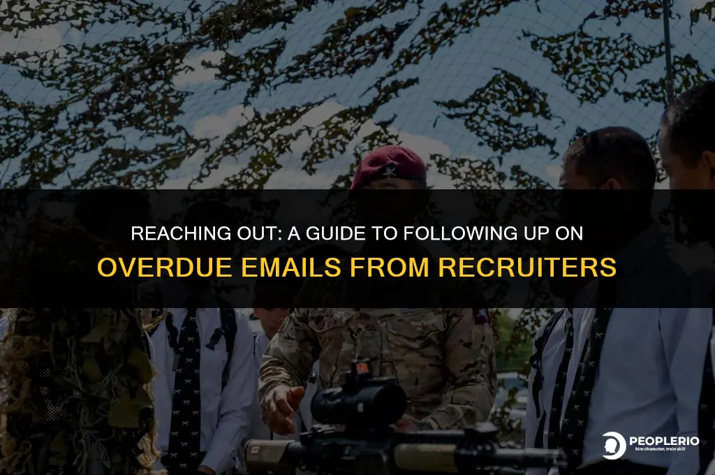 how to follow upto an overdue email from a recruiter