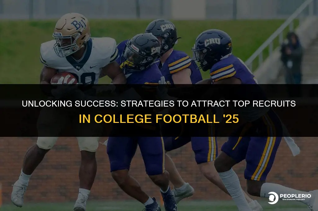 how to get 5 star recruits in college football 25