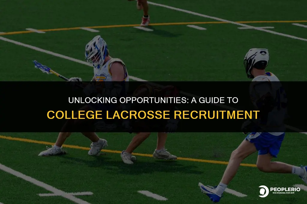 how to get my son recruited for college lacrosse