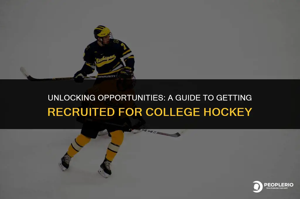how to get recruited college hockey