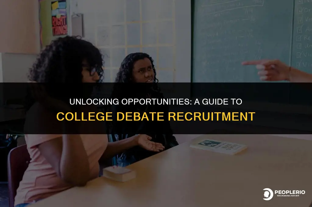 how to get recruited for college debate