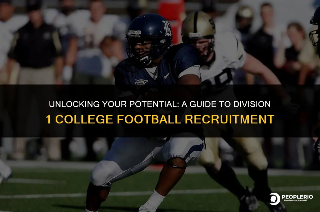 how to get recruited for college football division 1
