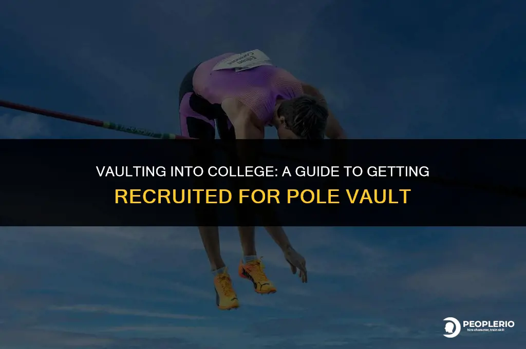 how to get recruited for college pole vault