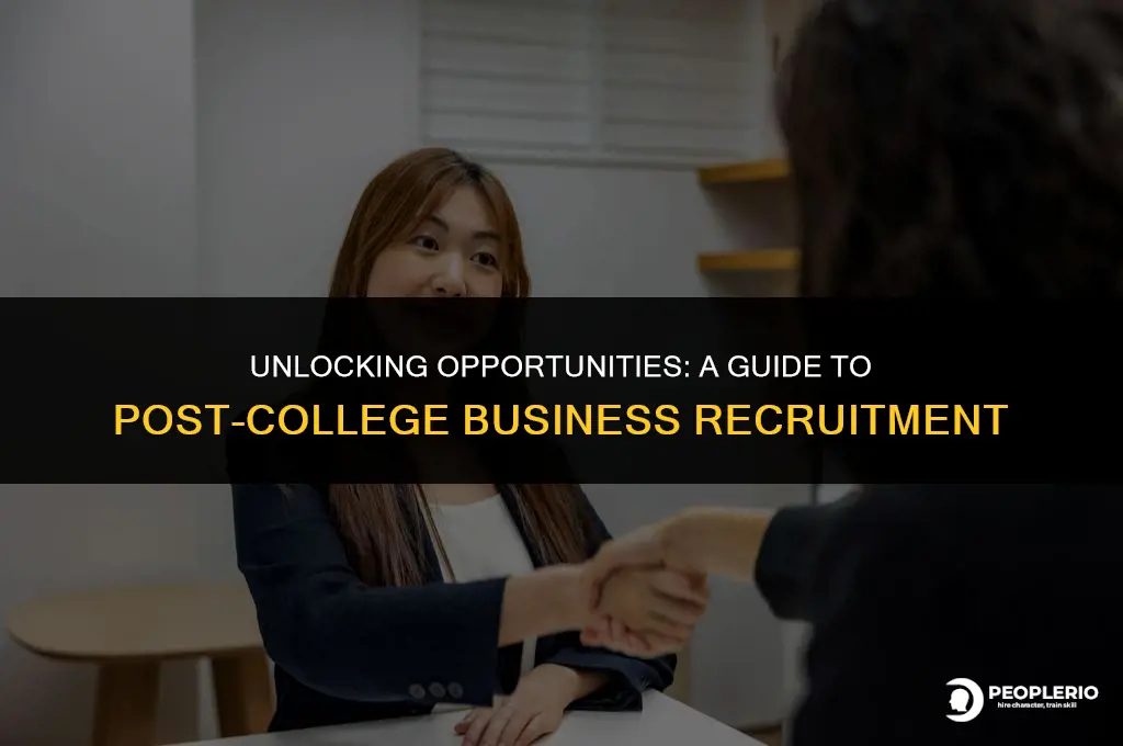 how to get recruited out of college for business