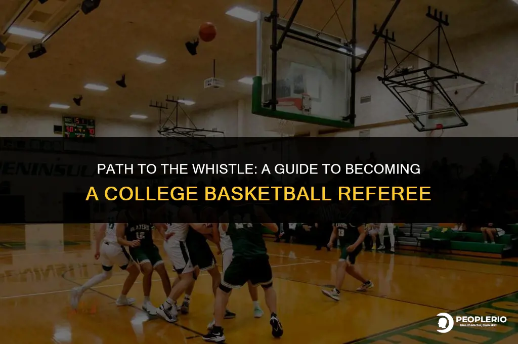 how to get recruited to referee college basketball