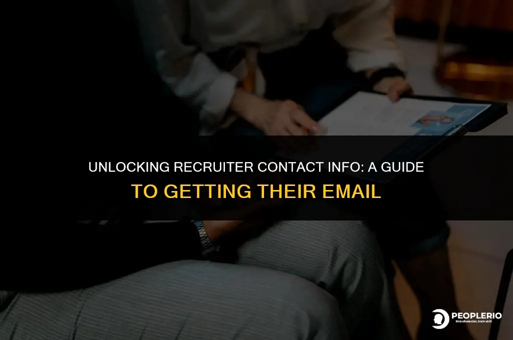 how to get the email address of recruiters