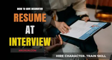 Ace Your Interview: The Art of Presenting Your Resume to Recruiters
