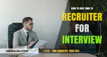 Maximizing Your Interview Chances: A Guide to Recruiter Availability