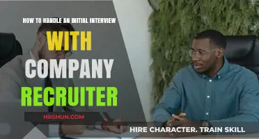 Ace Your First Interview with a Company Recruiter: Top Tips