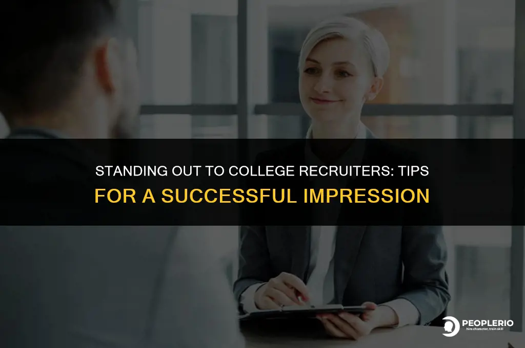 how to impress a college recruiter