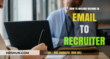 Crafting the Perfect Email: How to Include Your Resume for Recruiters